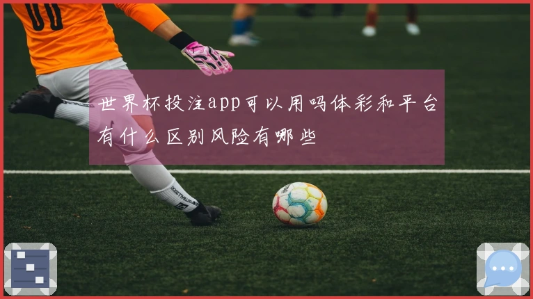 世界杯投注app可以用吗体彩和平台有什么区别风险有哪些